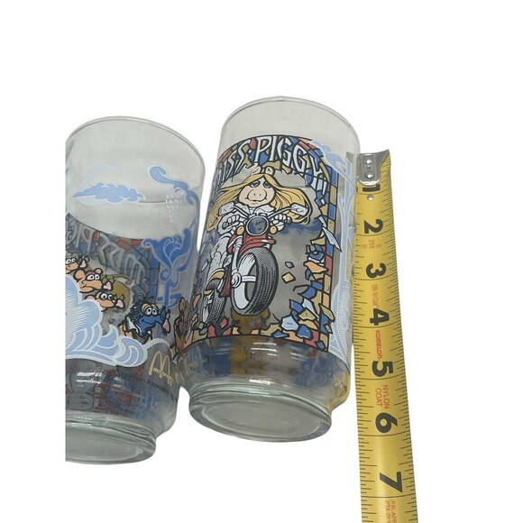 Vintage McDonald's The Great Muppet Caper 2 Glasses Muppets Miss Piggy 1981 - Picture 14 of 16